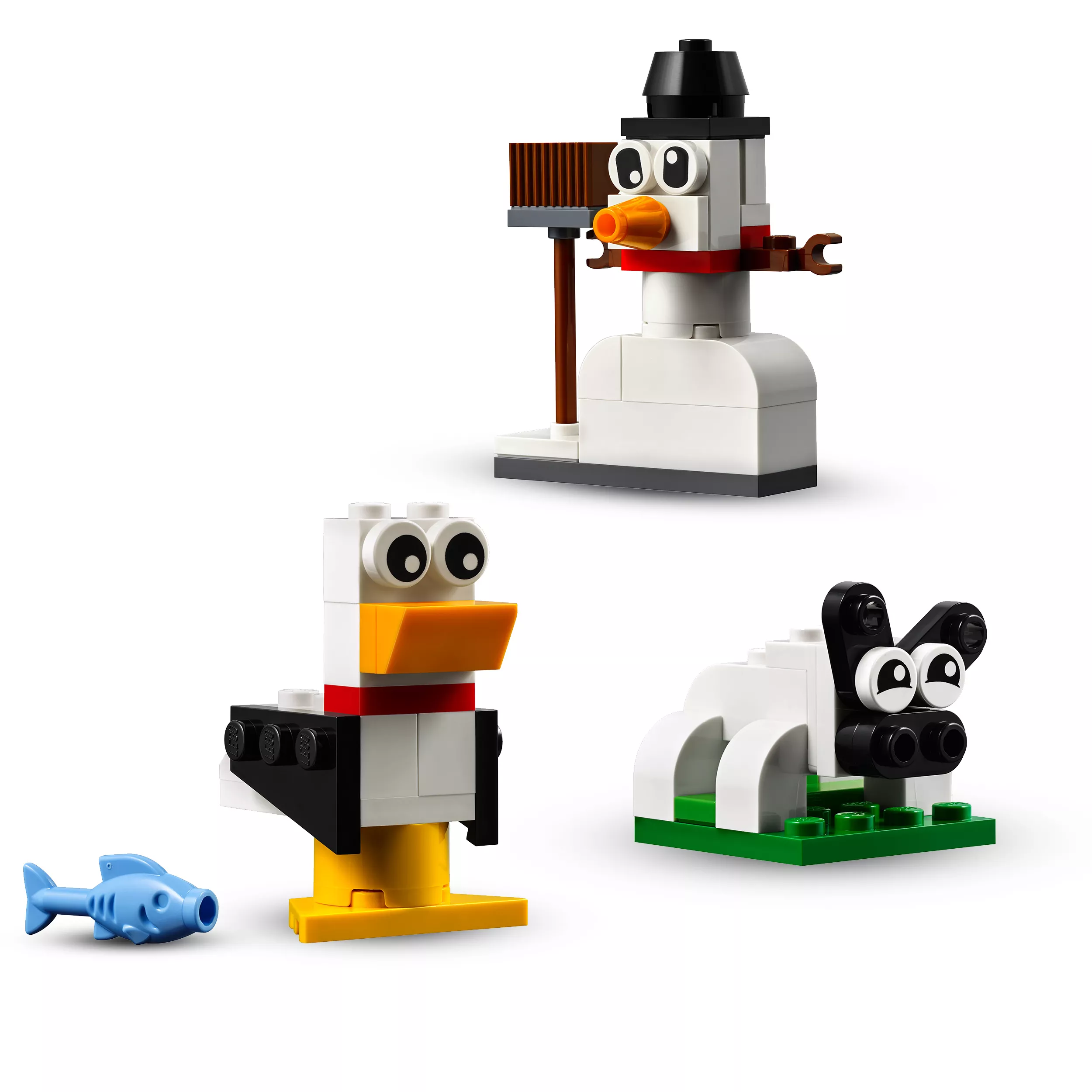 LEGO 11012 Classic Kreativ-Bauset mit weißen Steinen