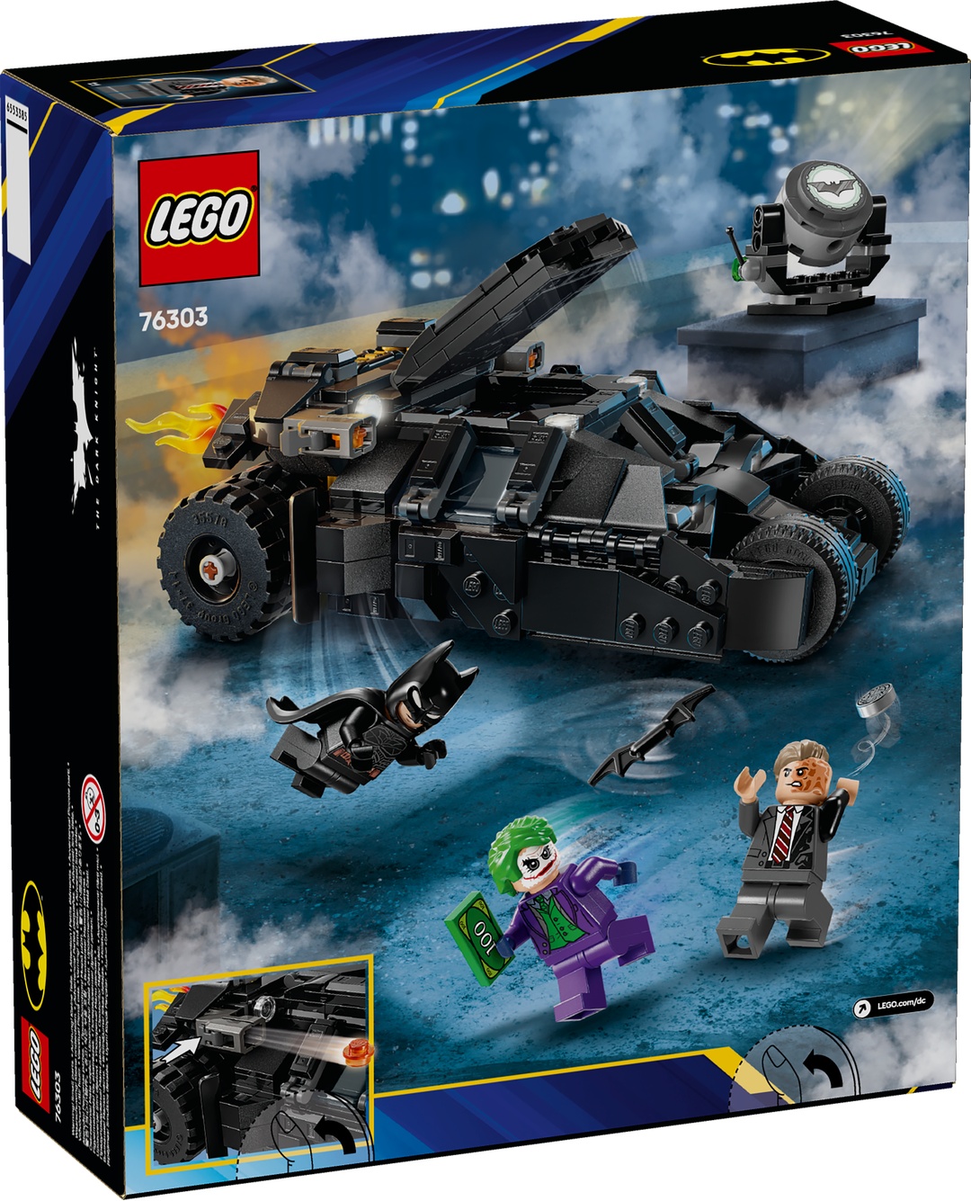 LEGO® DC Comics Super Heroes 76303 Batman™ Tumbler vs. Two Face™ & The Joker™