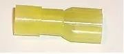 GSI FDISINY, vollisolierte Trennstecker, weiblich, Nylon, 12 10 Gauge (4 6 mm), Größe: .250 (6,3 mm), gelb, 100 Stück