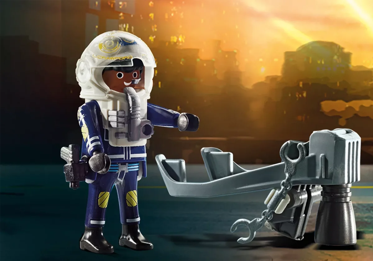 PLAYMOBIL 70782 Polizei-Jetpack: Festnahme des Kunsträubers