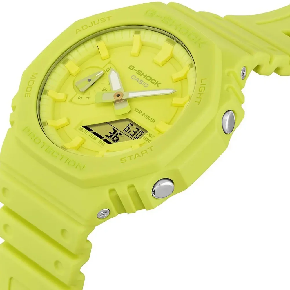 CASIO G-SHOCK GA-2100-9A9ER Uhr Neon Grün Gelb