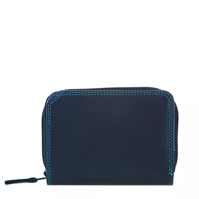 Mywalit Small Around Wallet Purse Zip Black 226-4