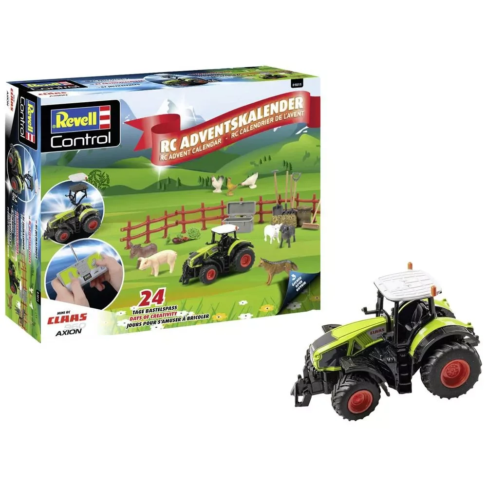 REVELL 01053 Adventskalender RC Claas Axion 960 Traktor