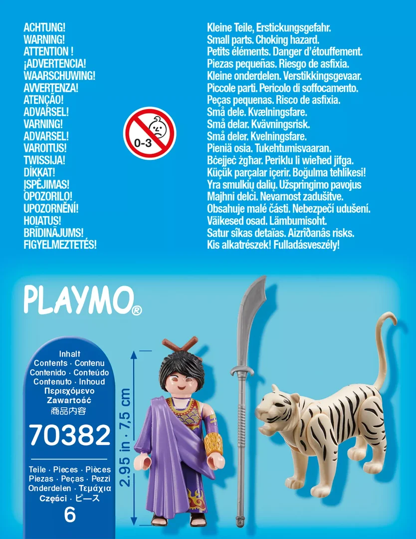 PLAYMOBIL 70382 Asiakämpferin mit Tiger