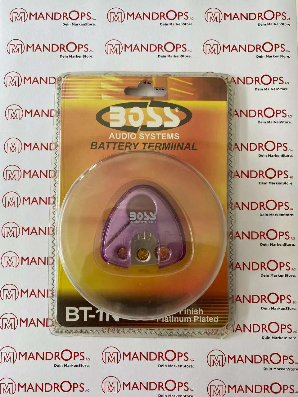 Boss Audio BT-1N N., 2x25mm² und 1x10mm², Platin.Plate Batterie Anschlussklemmen