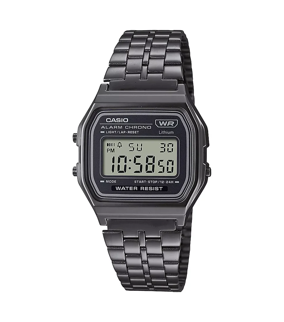 CASIO A158WETB-1AEF Uhr, Digital Schwarz