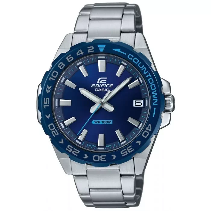 CASIO EFV-120DB-2AVUEF uhr, edifice, silber-blau