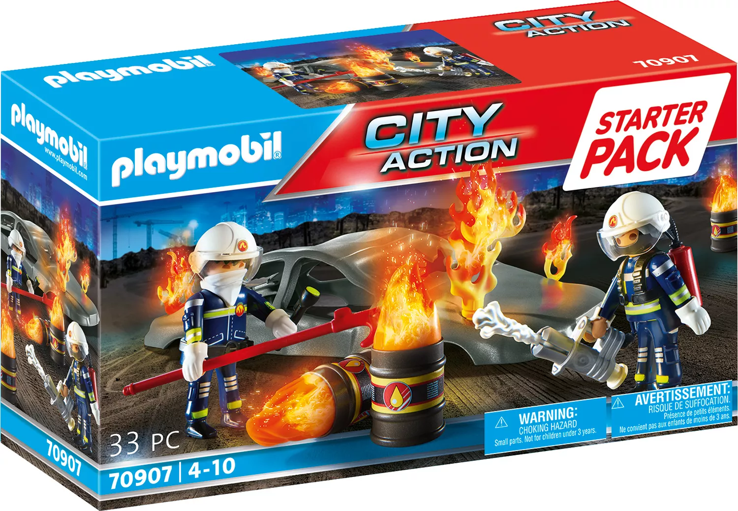 PLAYMOBIL 70907 Starter Pack Feuerwehrübung