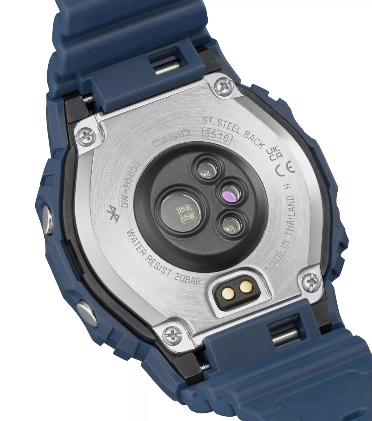 CASIO G-SHOCK DW-H5600MB-2ER G-SQUAD Blueetooth Solar 20ATM Premium Smart Watch Dunkelblau