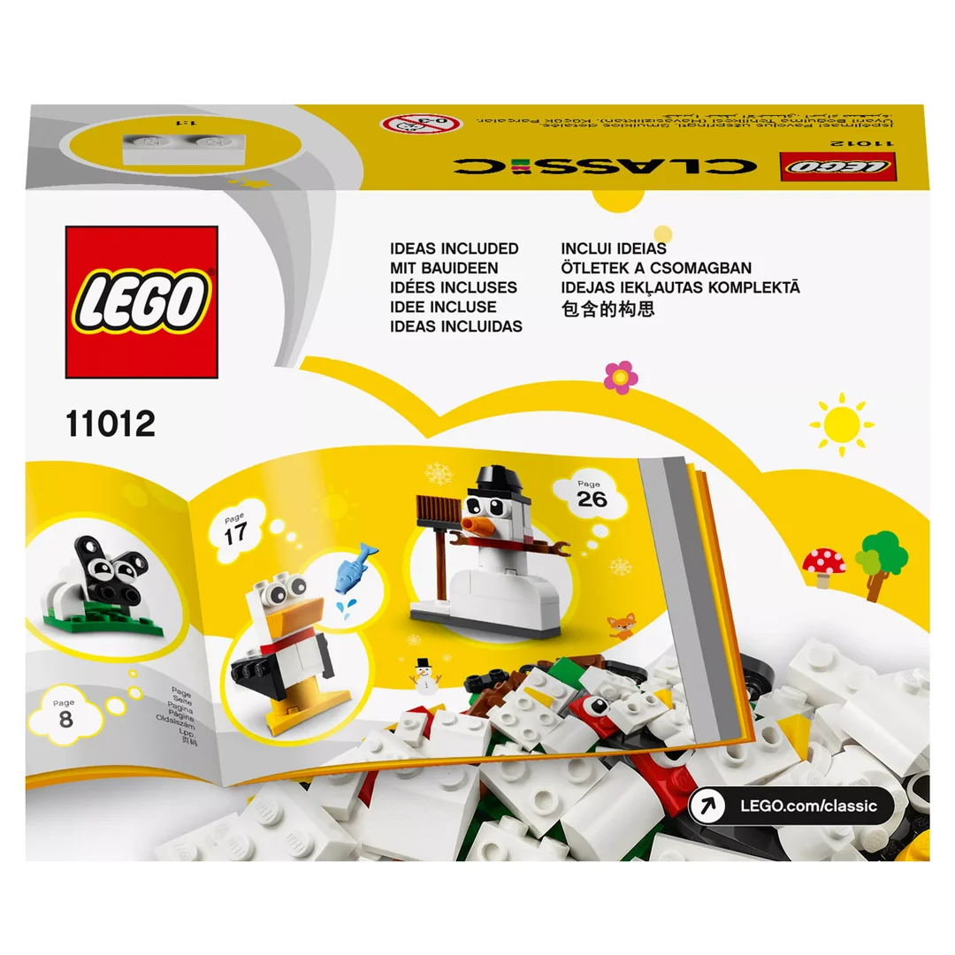 LEGO 11012 Classic Kreativ-Bauset mit weißen Steinen