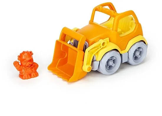 Green Toys 011062 Baustellen Bagger mit Schaufel