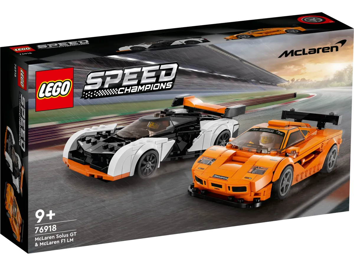 LEGO 76918 Speed Champions McLaren Solus GT & McLaren F1 LM