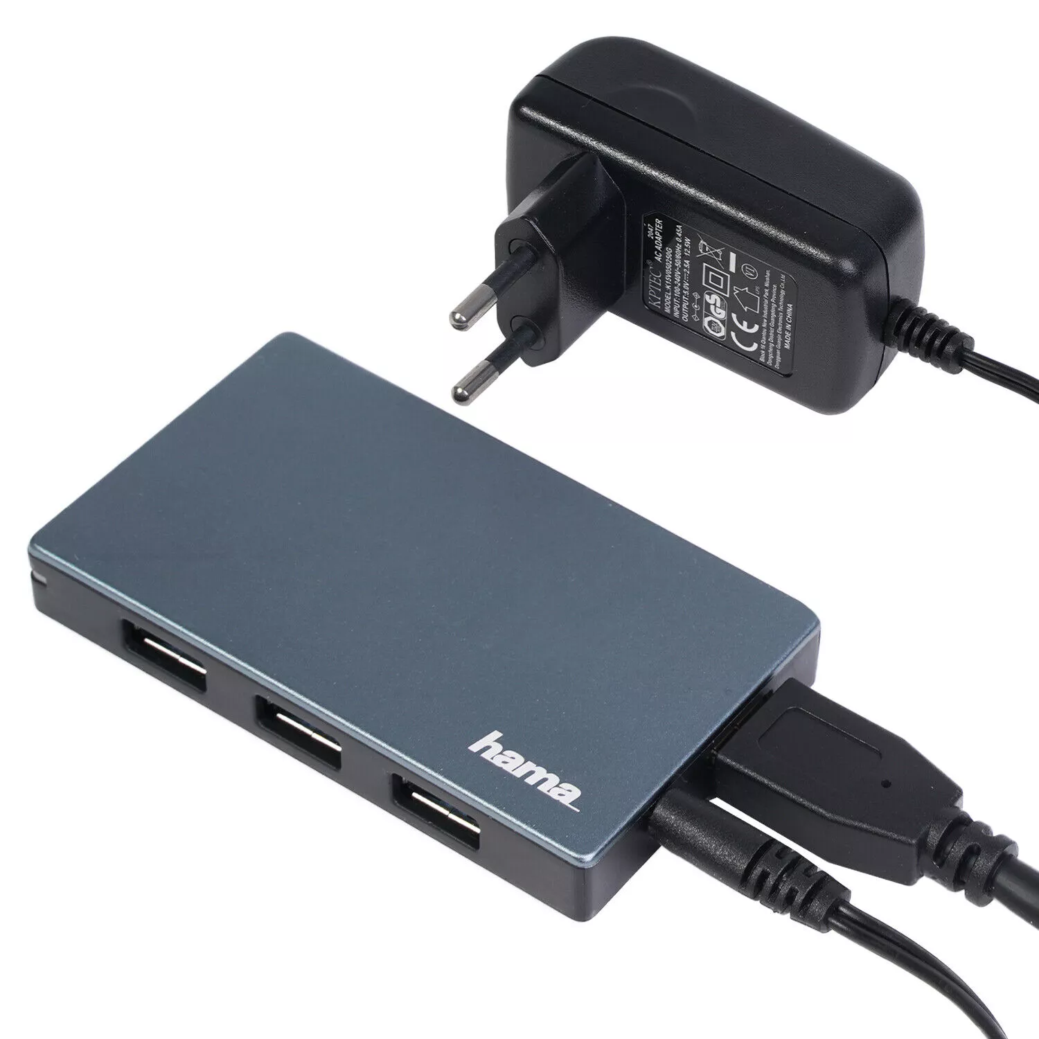 Hama USB-Hub, 4 Ports, 5 Gbit/s, +Laden 200115