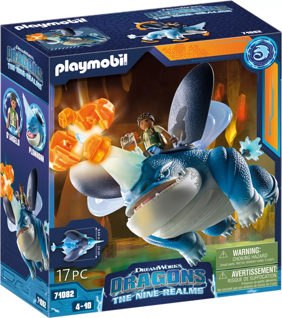 PLAYMOBIL 71082 Dragons: The Nine Realms - Plowhorn & D'Angelo