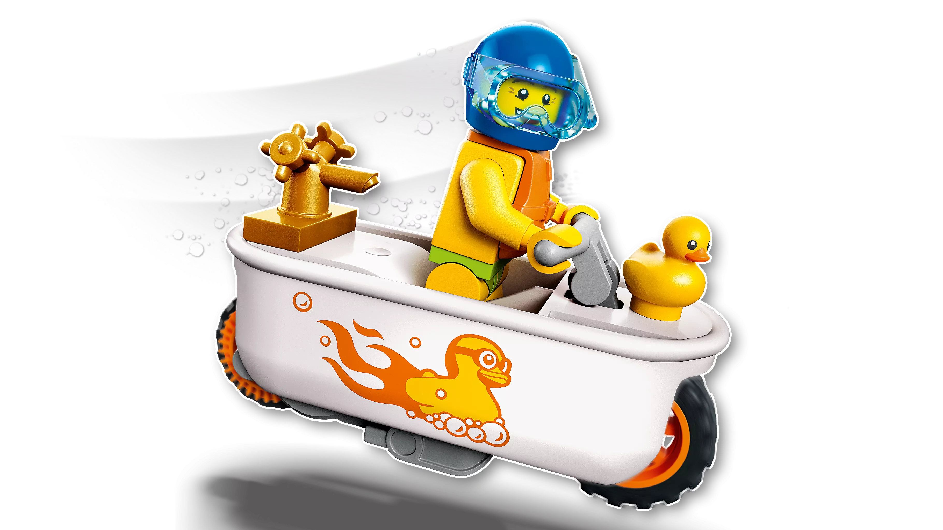 LEGO 60333 Badewannen-Stuntbike Set mit Spielzeug-Motorrad