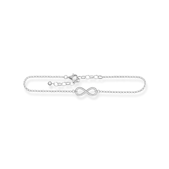 Thomas Sabo Fußkette, Silber, Länge 22-27 cm AK0001-051-14, Sterling Silver