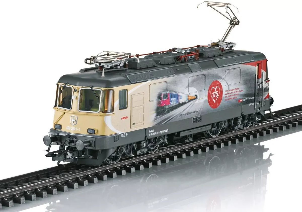 MÄRKLIN 37875 Elektrolokomotive Re 420 "175 Jahre Schweizer Bahnen", SBB, Ep. VI 