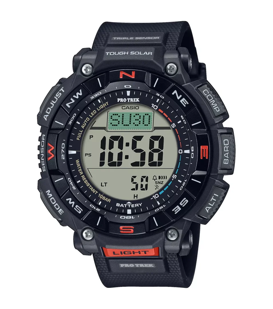 CASIO PRG-340-1ER Uhr Pro Trek Digital Schwarz Rot