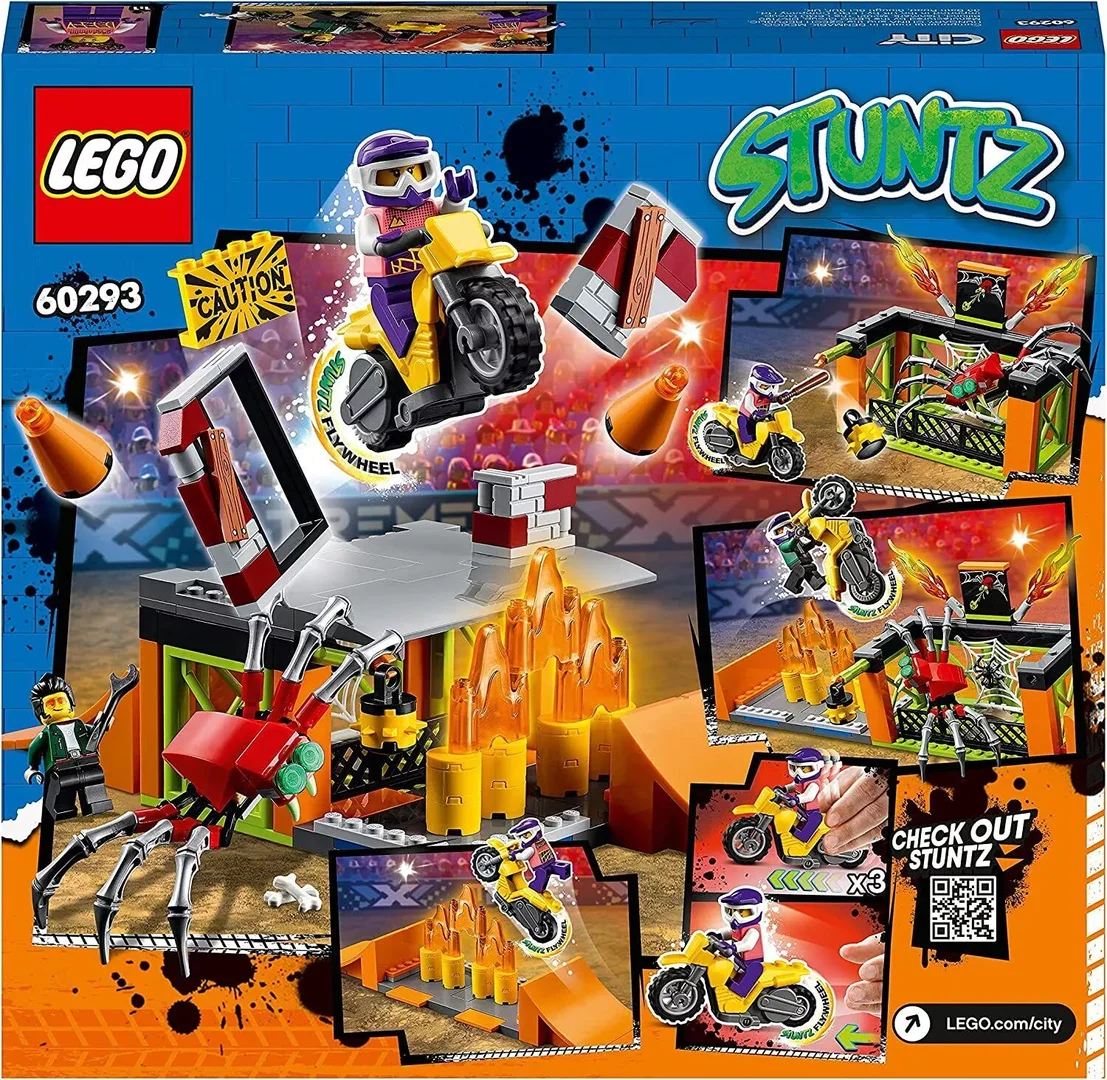 LEGO 60293 Stunt Park Show mit schwungradbetriebenem Motorrad