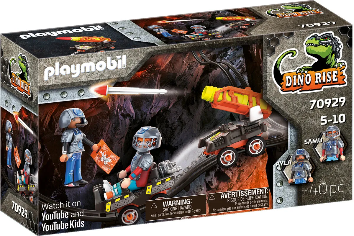 PLAYMOBIL 70929 Dino Mine Raketenkart