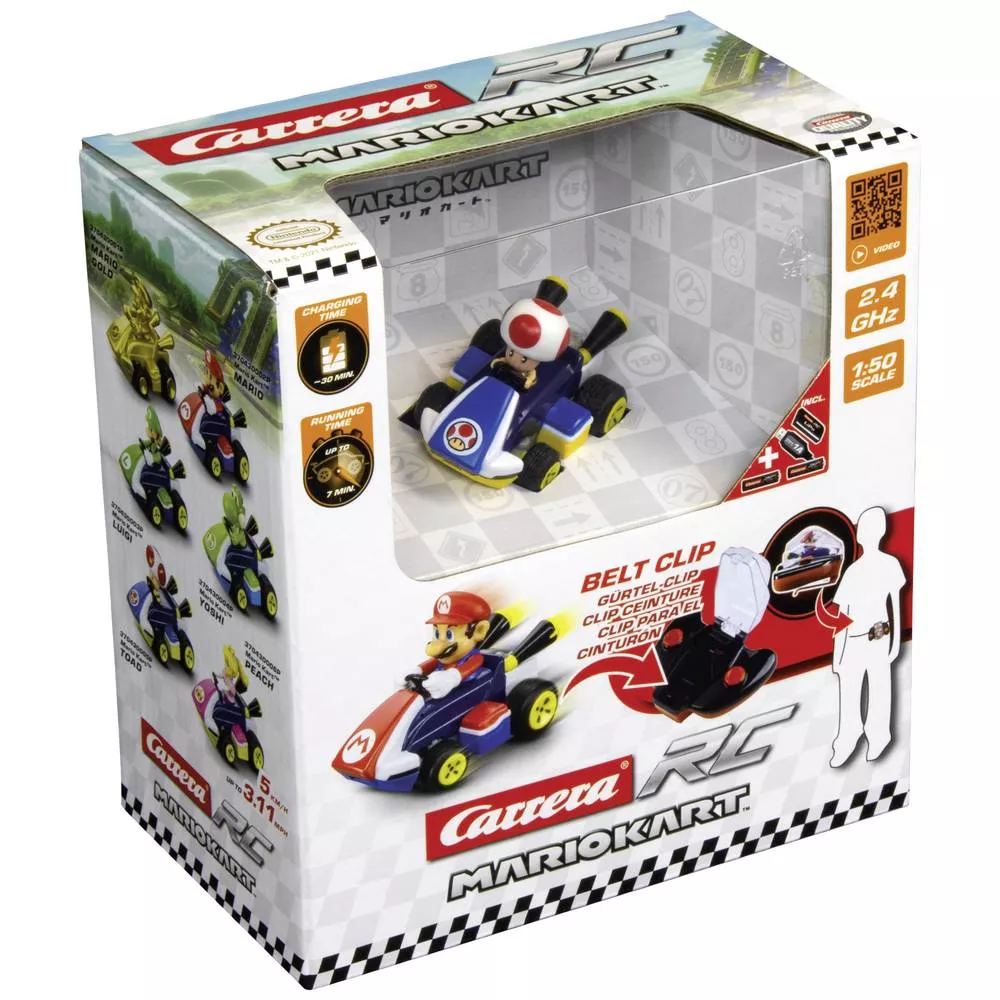 Carrera RC 2,4GHz Mario Kart(TM) Mini RC, Toad (Paperbox) 370430005P