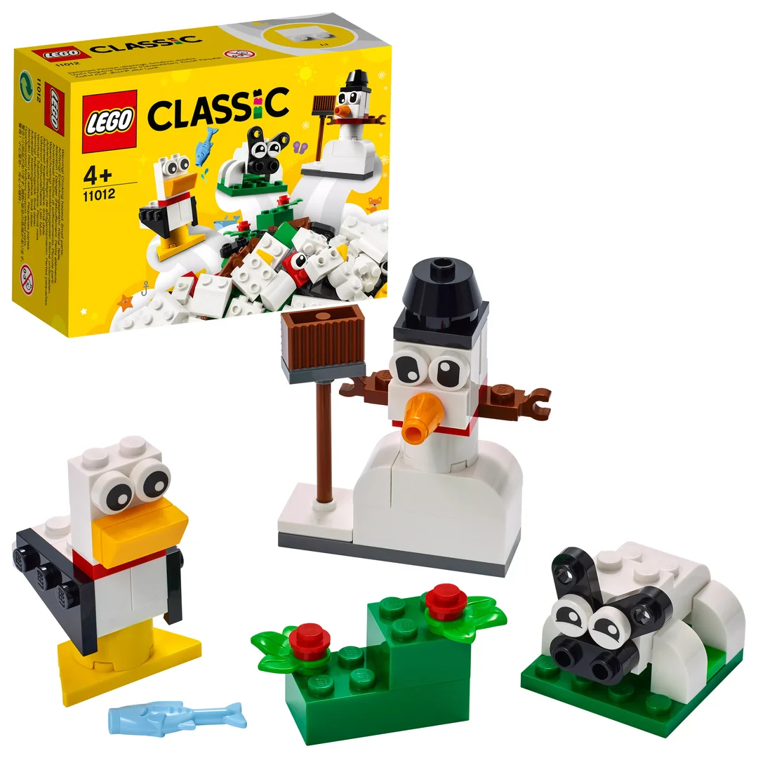 LEGO 11012 Classic Kreativ-Bauset mit weißen Steinen