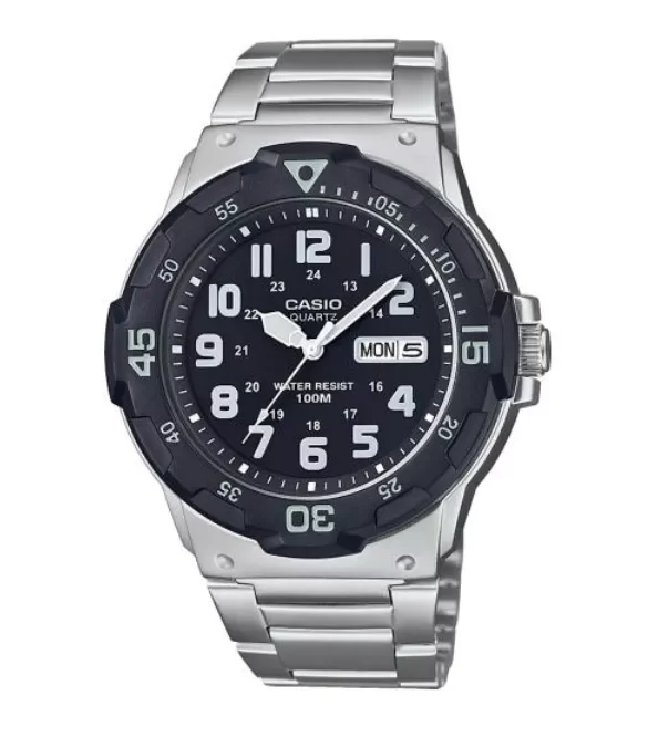 CASIO MRW-200HD-1BVEF uhr, casio collection, silber/schwarz