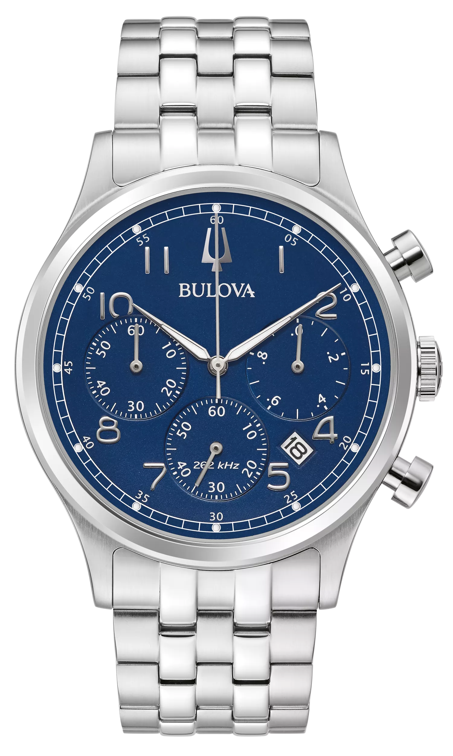 BULOVA 96B358 Uhr Classic Silber Blau Herren 