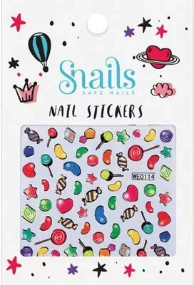 Snails Nagelsticker Süssigkeiten