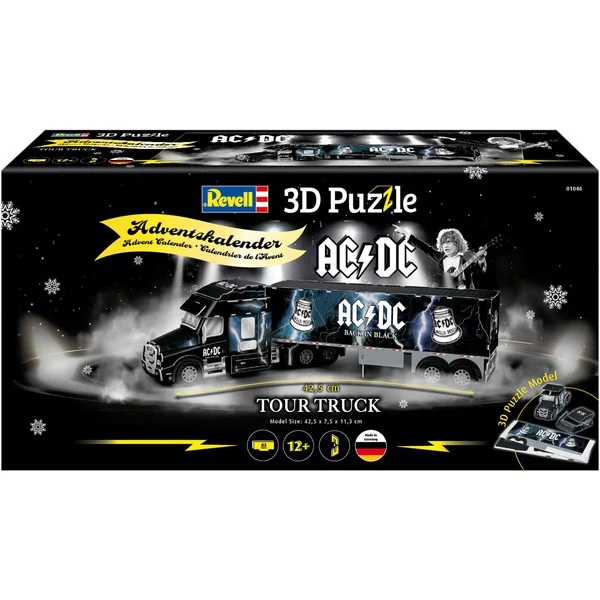 Revell 01046 3D-Puzzle Adventskalender AC/DC Tour Truck