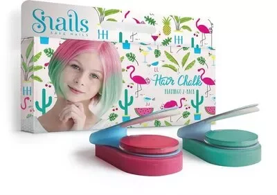 Snails Haarkreide Flamingo, 2Er Set