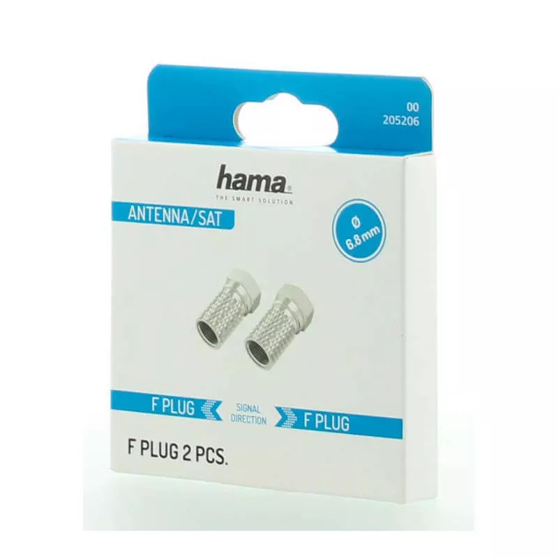 Hama F-STECKER 2 STCK., 6,8MM 205206