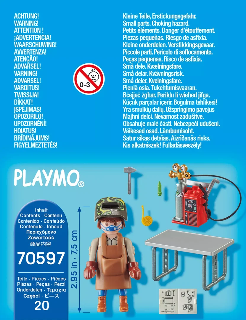 PLAYMOBIL 70597 Schweißer mit Ausrüstung