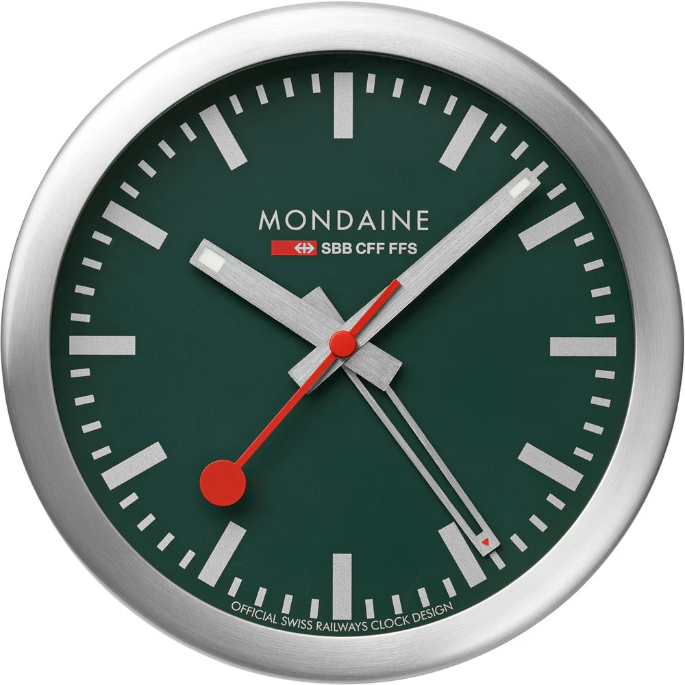 Mondaine Clocks Aluminium Grün A997.MCAL.66SBV.1