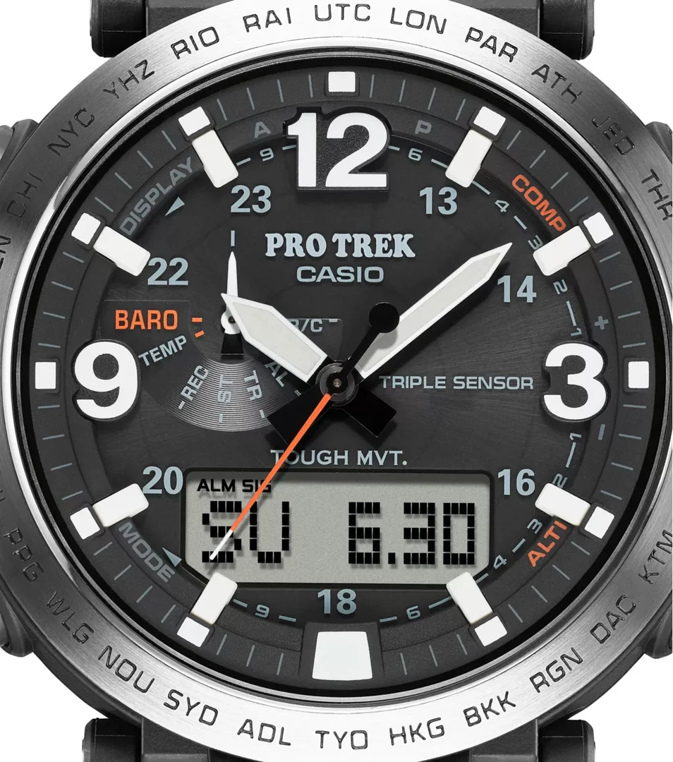 CASIO PRW-6611Y-1ER Uhr, Pro Trek, Schwarz