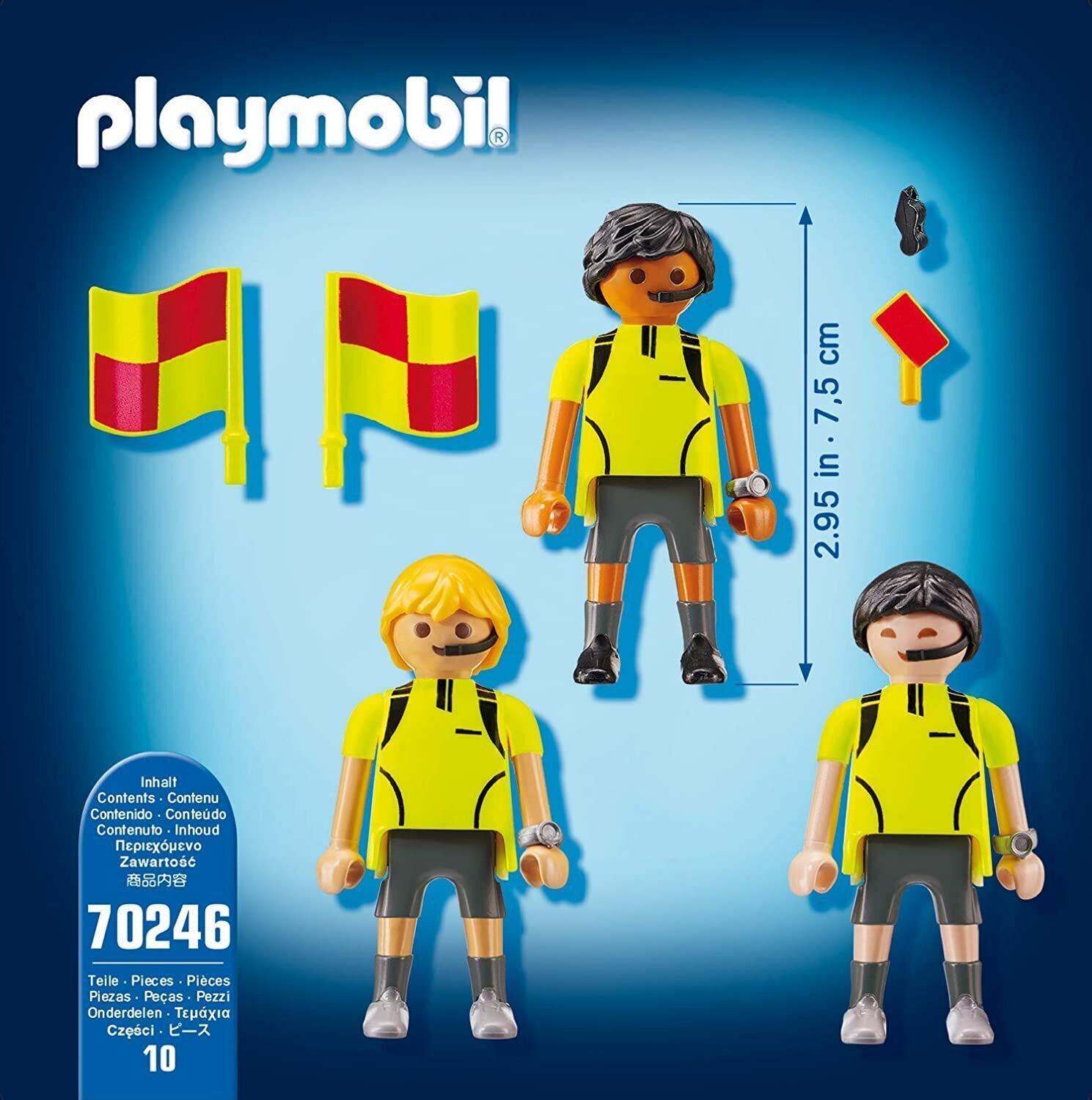 PLAYMOBIL 70246 Sports & Action Schiedsrichter-Team Minifigur Spielzeug 10 Teile