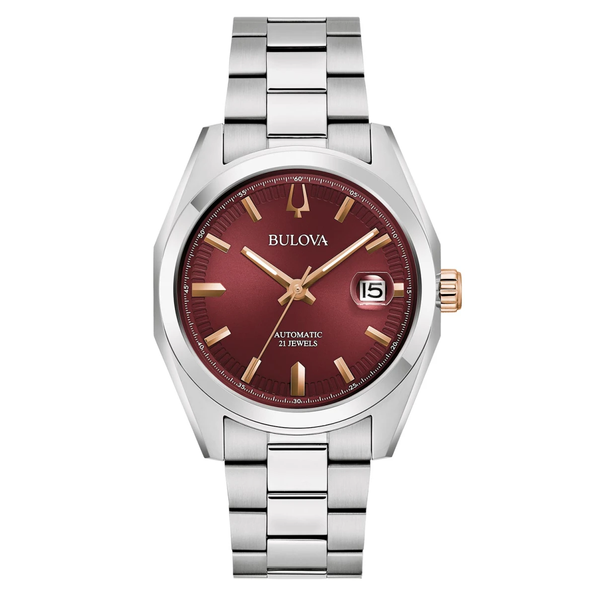 BULOVA 98B422 Uhr Herren Surveyor Auto Silber Rot