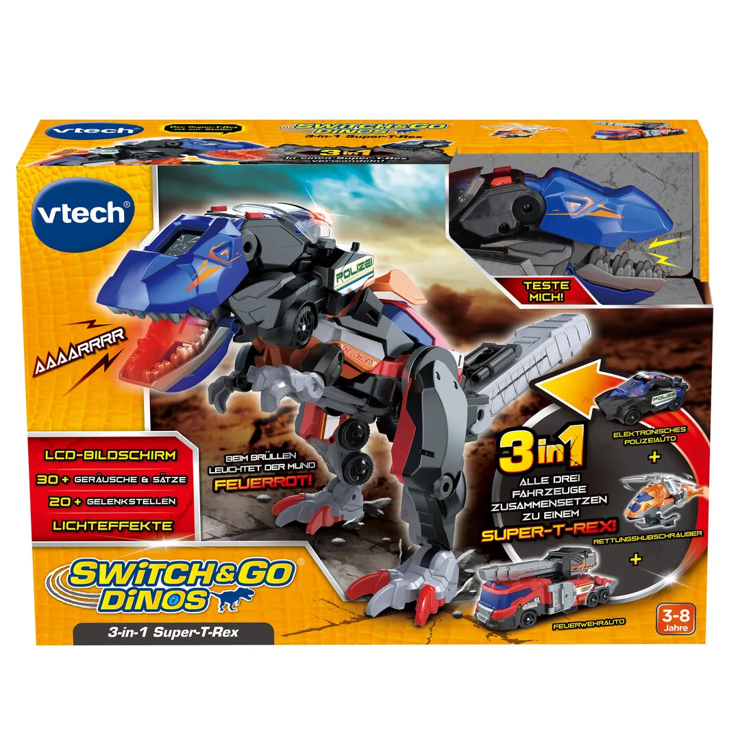 VTech Switch & Go 3-in-1 Super-T-Rex (80-549504)