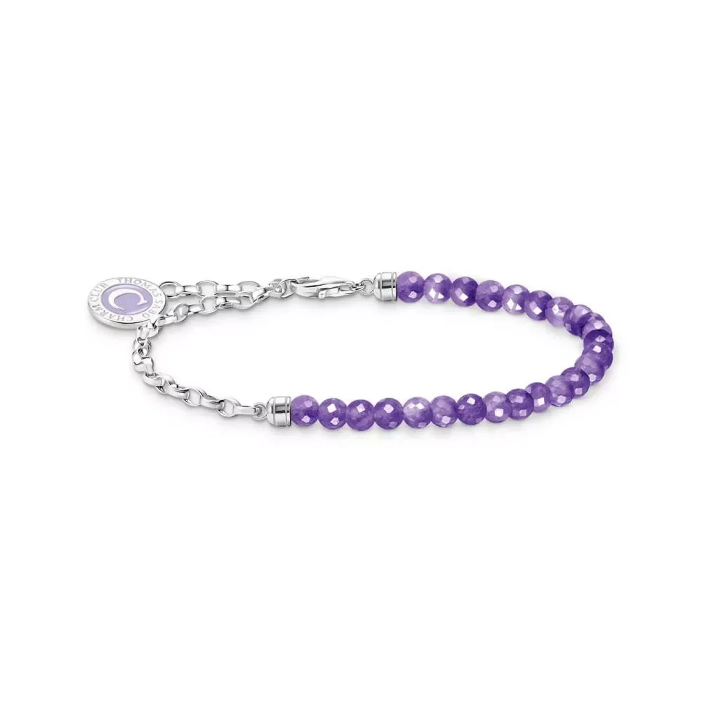 Thomas Sabo Armband, Charm, Silber/Violett 17Cm (A2130-007-13-L17v)