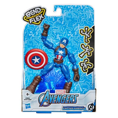 MARVEL Avengers Bend And Flex Captain America Figure E78695L20