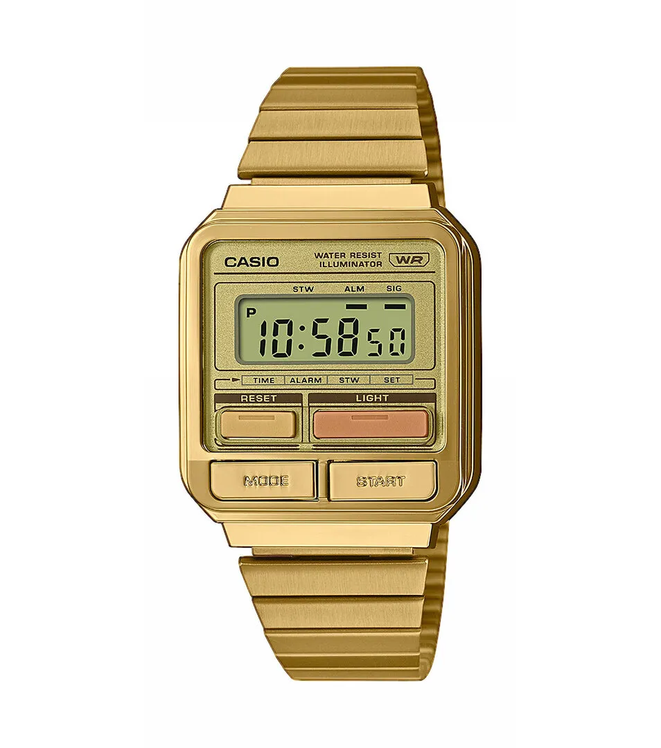 CASIO A120WEG-9AEF uhr, casio collection retro, gold