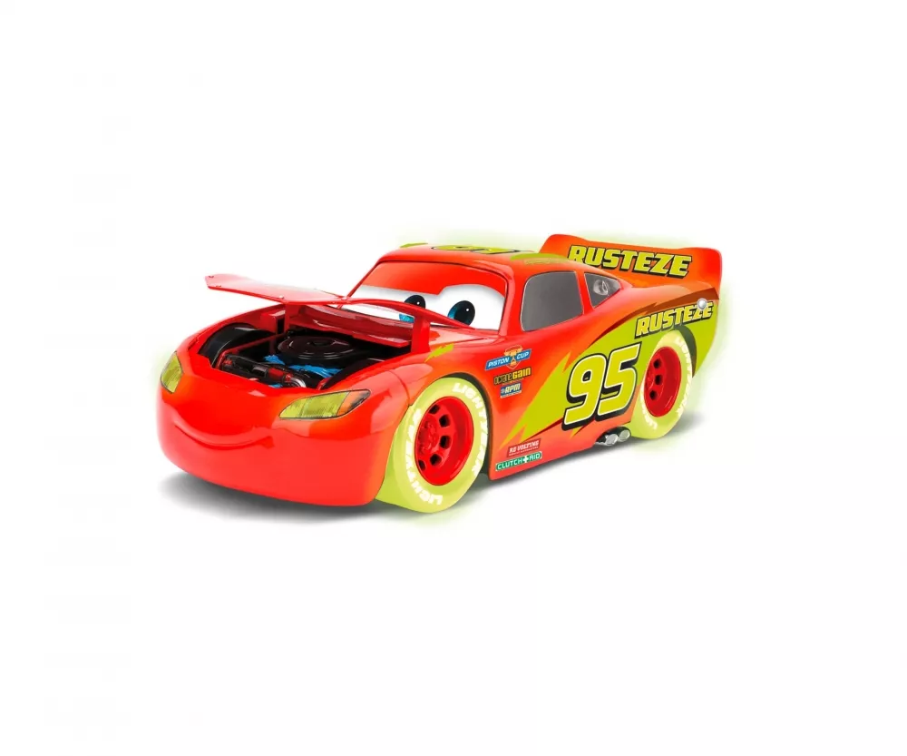 Jada 253084003 Lightning McQueen Glow Racers 1:24