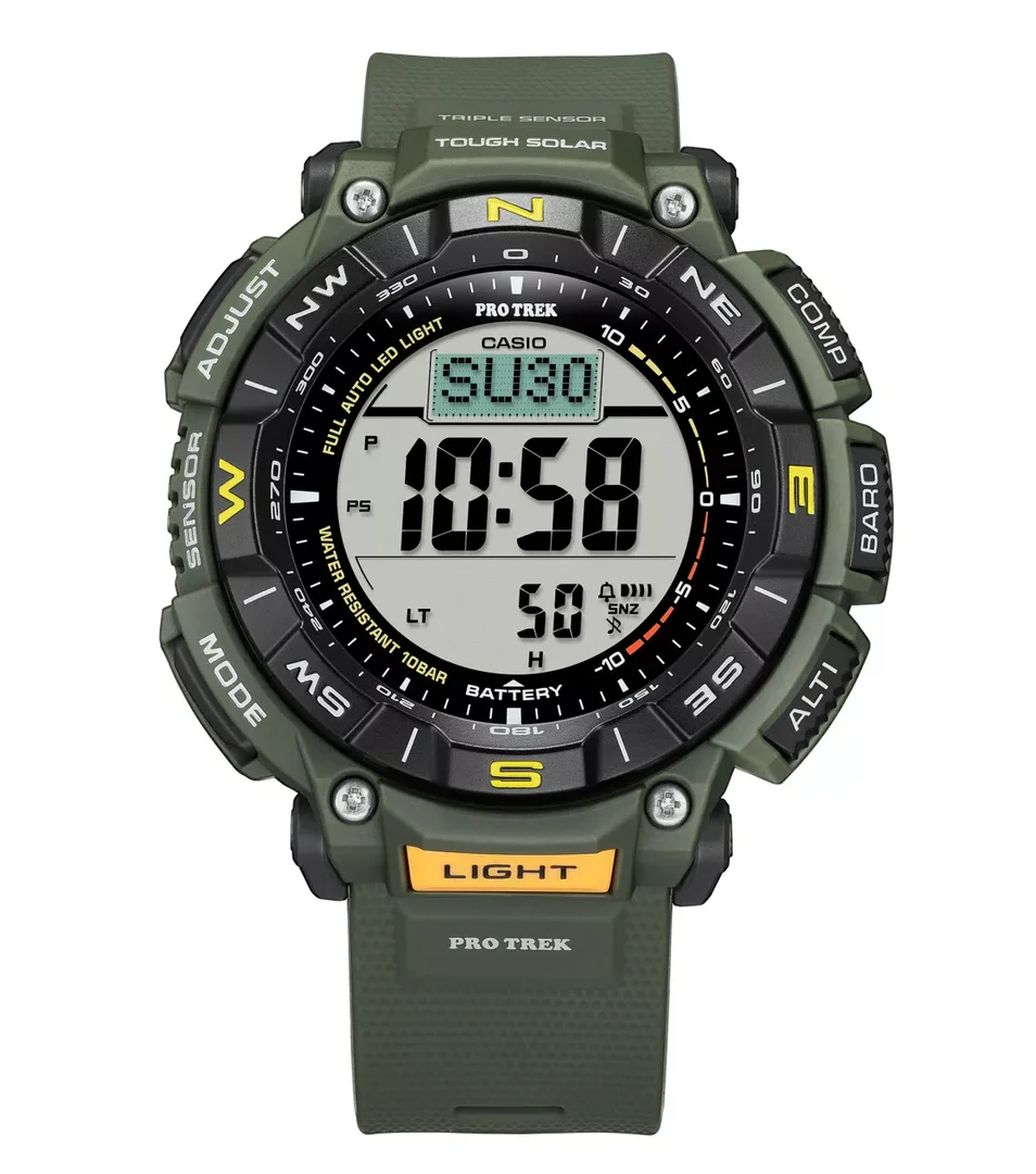 CASIO PRG-340-3ER uhr, pro trek, digital, khaki