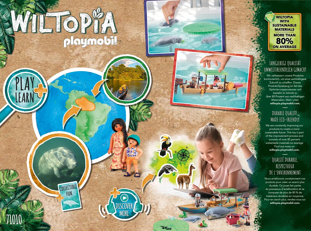 PLAYMOBIL 71010 Wiltopia - Bootsausflug zu den Seekühen