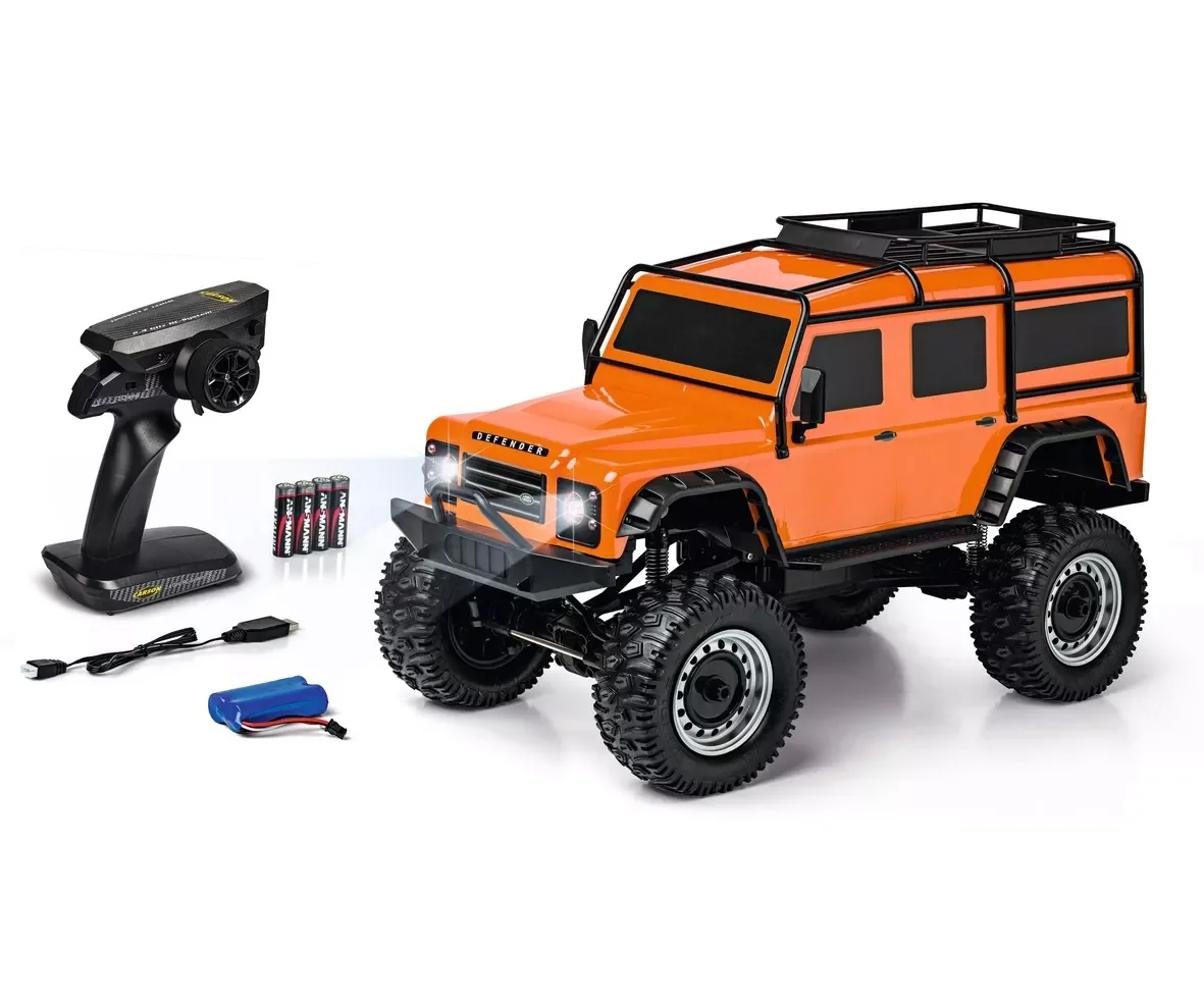 CARSON 1:8 Land Rover Defender 100% RTR orange (500404171)