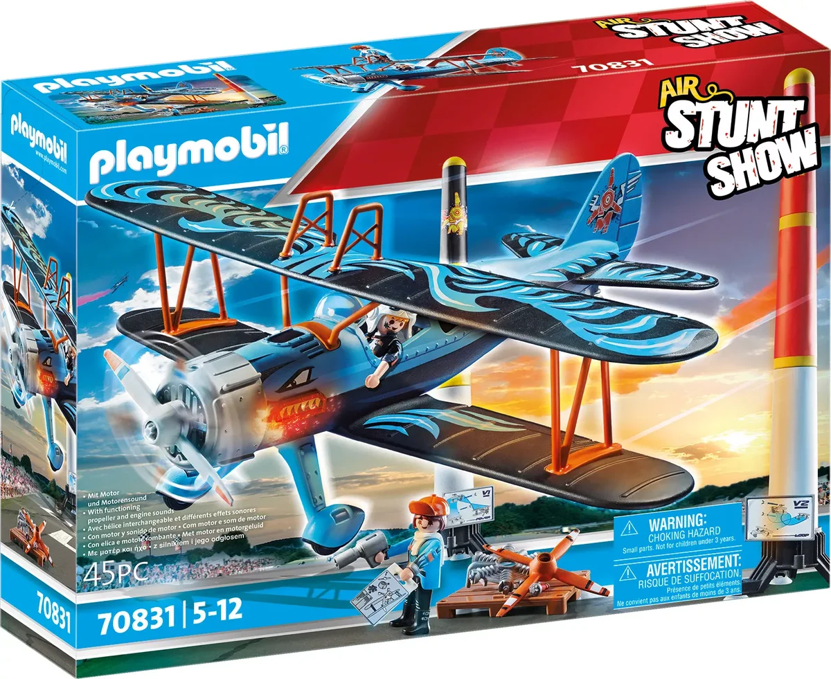 PLAYMOBIL 70831 Air Stuntshow Doppeldecker "Phönix"