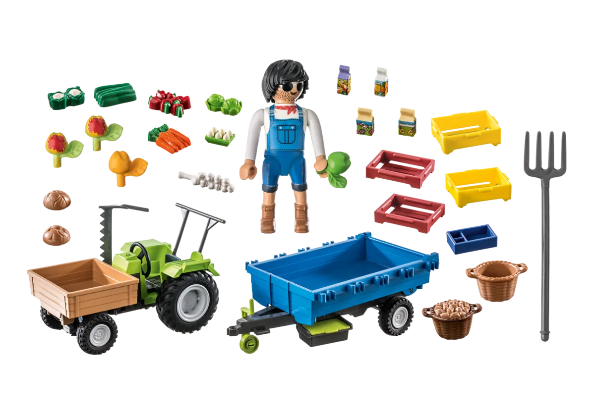 PLAYMOBIL 71249 Traktor mit Hänger