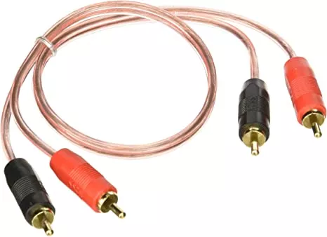 BOSS Audio CRCA1 RCA Cable, 1.5' Clear High Performance