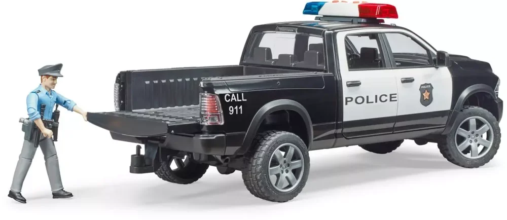 Bruder 02505 Ram 2500 Polizei Pickup Mit Polizist