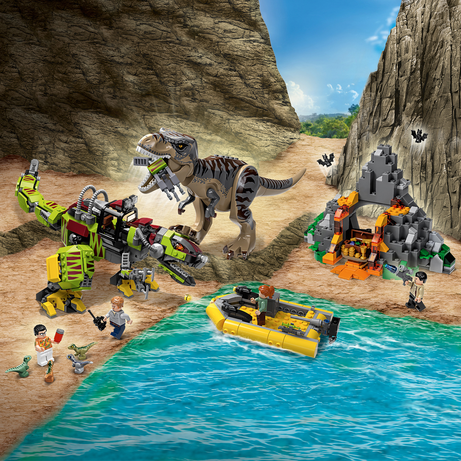 LEGO Jurassic World T. rex vs. Dino-Mech - 75938